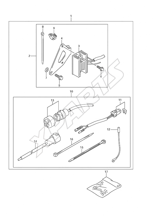  Opt: Electrical(Manual Starter) til Suzuki motor